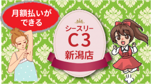 月額払いができるC3(シースリー)新潟店